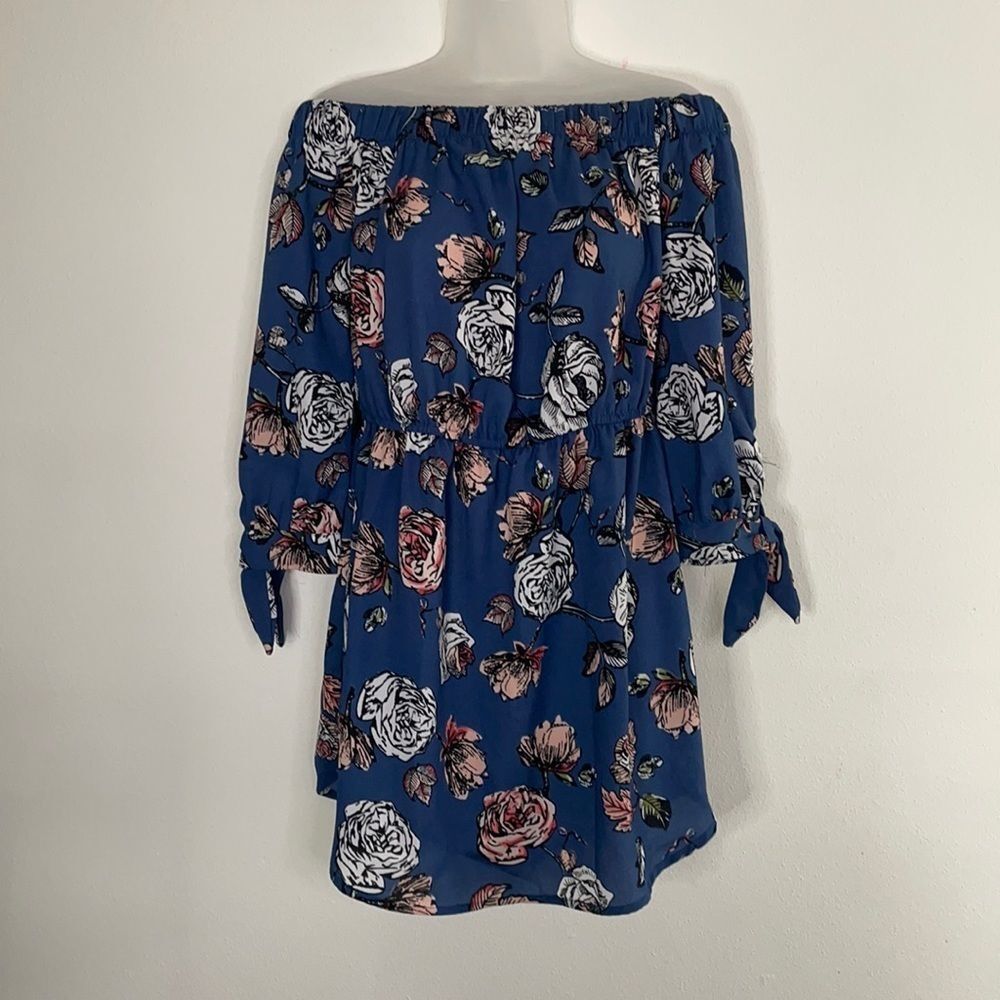 Off The Shoulder Floral Tunic By Indulge In Style